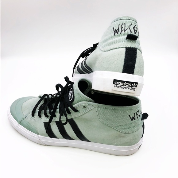 welcome skateboards x adidas matchcourt mid